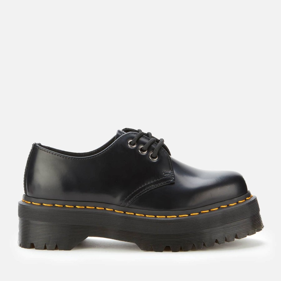 Schuhwerk Dr Martens Wohnungen | Dr. Martens 1461 Quad Leather 3-Eye-Schuhe Schwarz