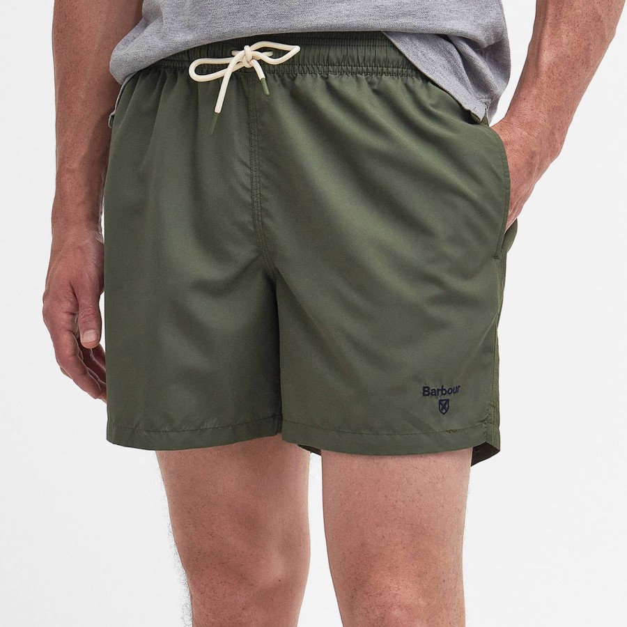 Manner Barbour-Erbe Bademode | Barbour Heritage Staple Logo 5" Badeshorts