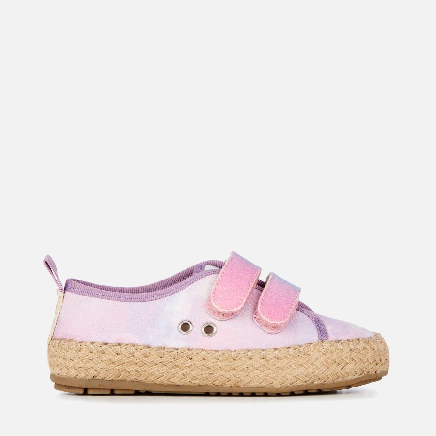 Kind & Baby WWU Australien Schuhwerk | Emu Australia Kleinkinder Millner Tie Dye Velcro Espadrilles Multi Rosa