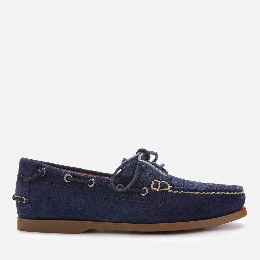 Schuhwerk Polo Ralph Lauren Schuhe | Polo Ralph Lauren Herren Merton Wildleder Bootsschuhe Newport Navy