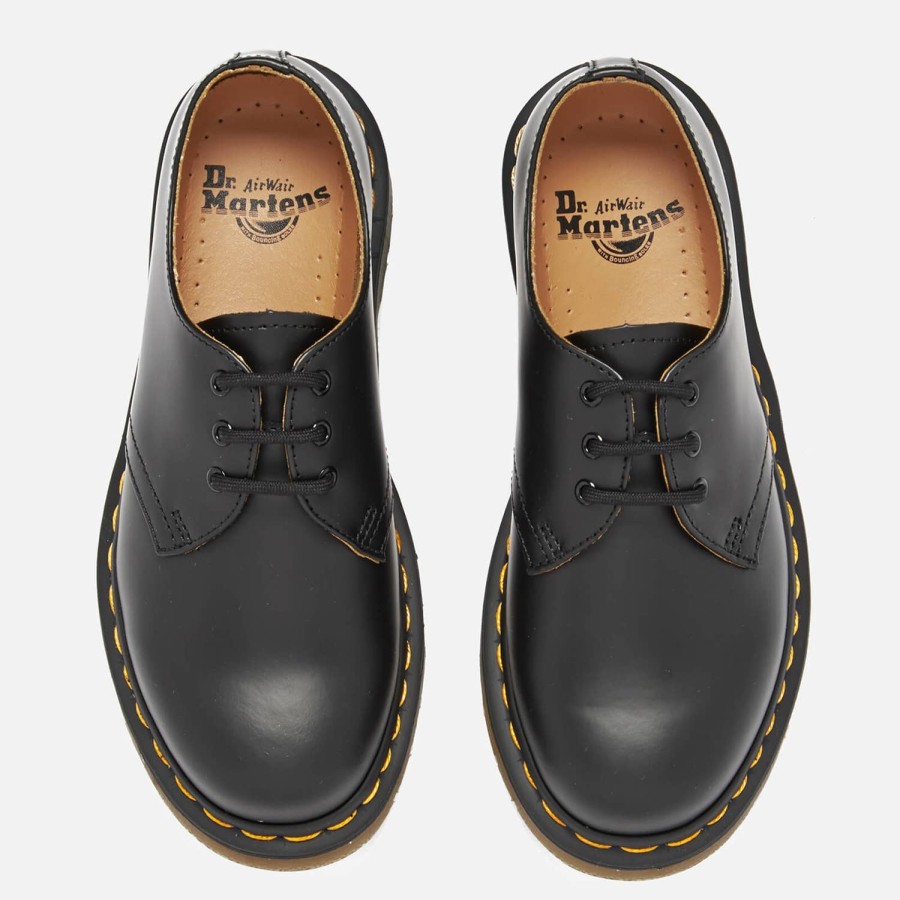 Schuhwerk Dr Martens Schuhe | Dr. Martens 1461 Glattleder-Schuhe Mit 3 Osen Schwarz