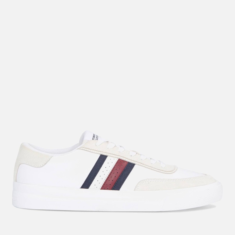 Schuhwerk Tommy Hilfiger Sportschuhe | Tommy Hilfiger Herren-Turnschuhe Aus Leder Mit Cupsohle