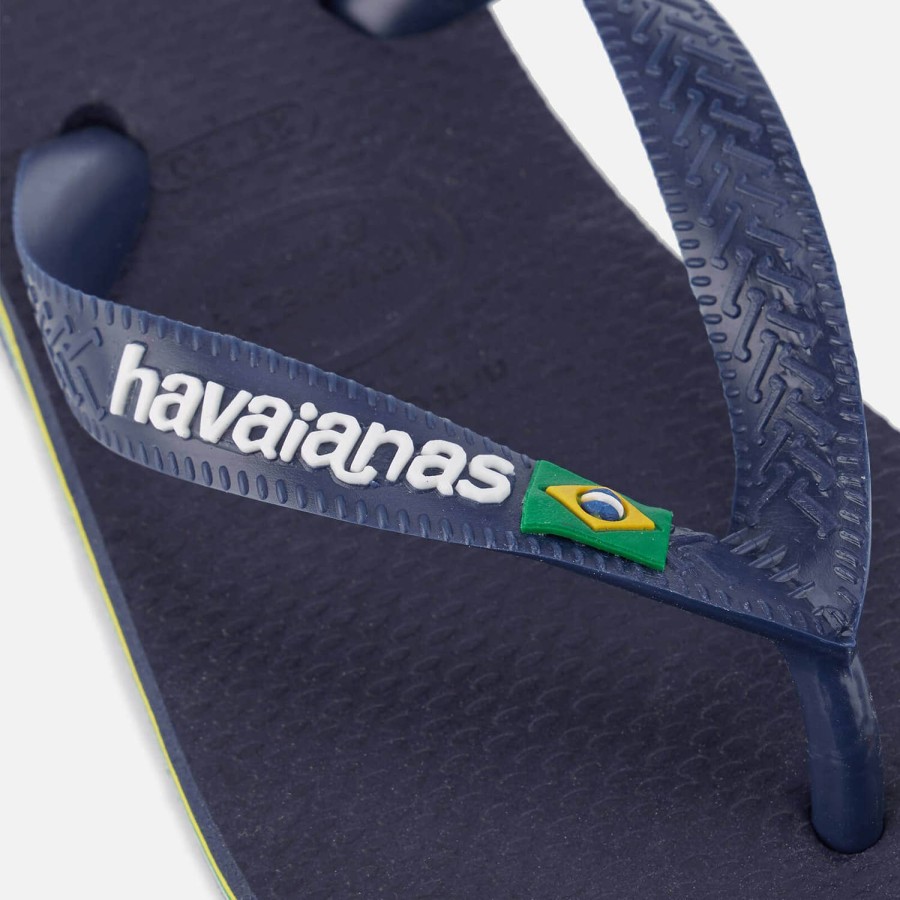 Kind & Baby Havaianas Schuhwerk | Havaianas Kids' Brasil Logo Flip Flops Blau Marine