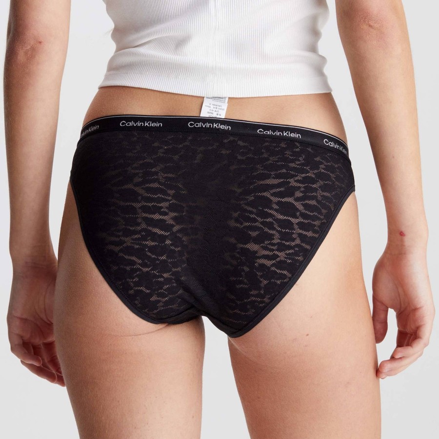 Wehe Calvin Klein Unterwasche Und Nachtwasche | Calvin Klein Damen-Bikini „Modern Lace" (3Er-Pack) Schwarz