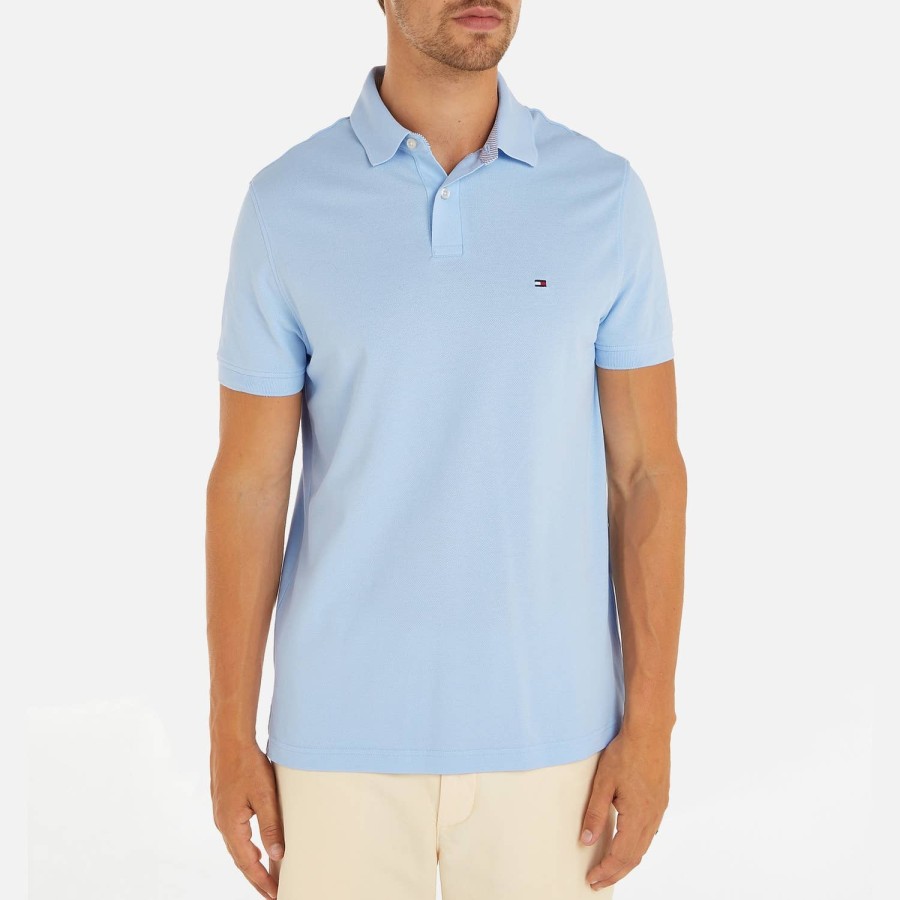 Manner Tommy Hilfiger Polo-Shirts | Tommy Hilfiger Herren 1985 Regular Poloshirt Kingly Blue