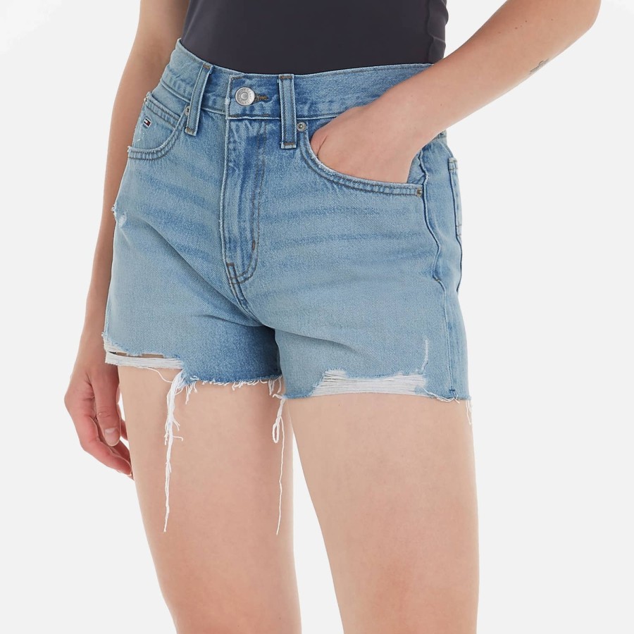 Wehe Tommy Jeans Kurze Hose | Tommy Jeans Distressed-Denim-Shorts