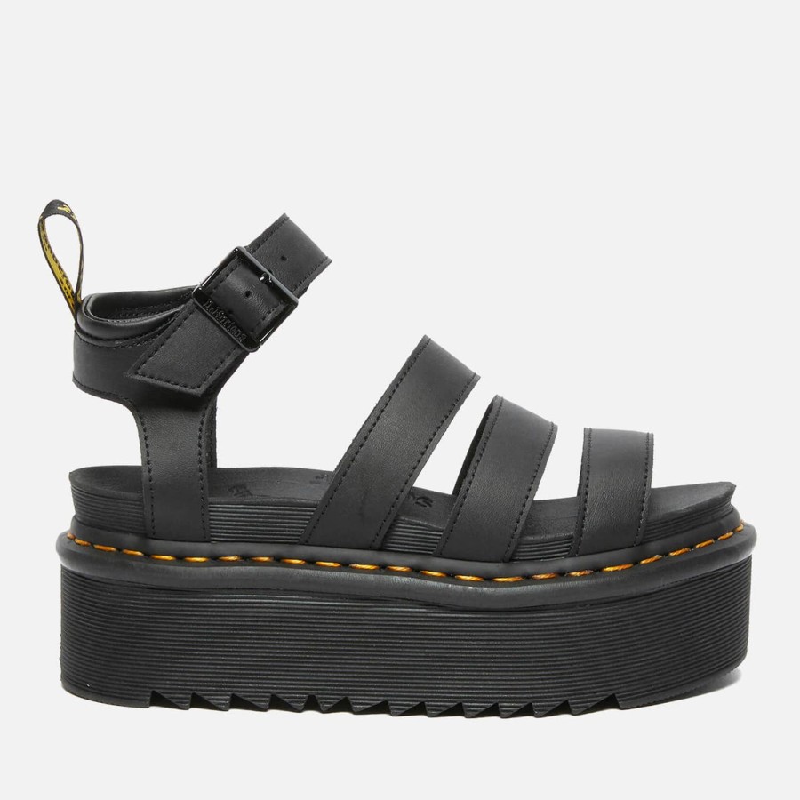 Schuhwerk Dr Martens Sandalen | Dr. Martens Damen Blaire Quad Sandalen Schwarz