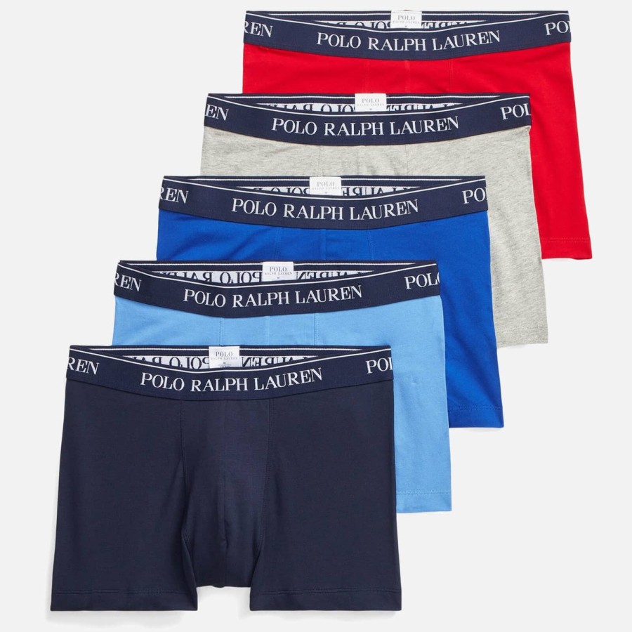 Manner Polo Ralph Lauren Socken Und Unterwasche | Polo Ralph Lauren Klassische Herren-Unterhosen Im 5Er-Pack Rot/Grau/Konigsblau/Blau/Marineblau