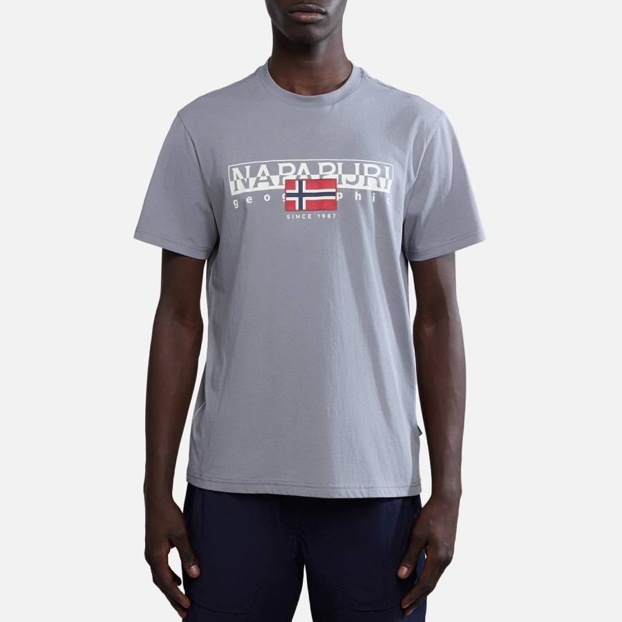 Manner Napapijri Loungewear | Napapijri Aylmer Logo Baumwoll-T-Shirt