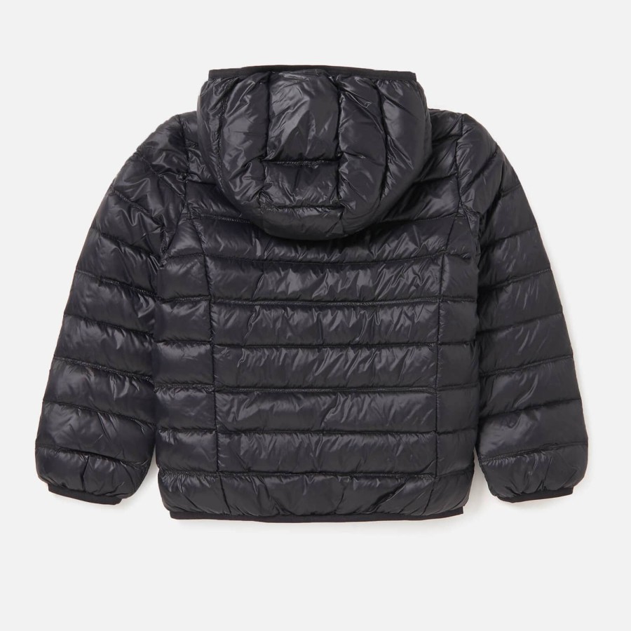 Kind & Baby Emporio Armani EA7 Jacken | Sportliche Core Identity Kapuzenjacke Fur Jungen Von Ea7 Schwarz