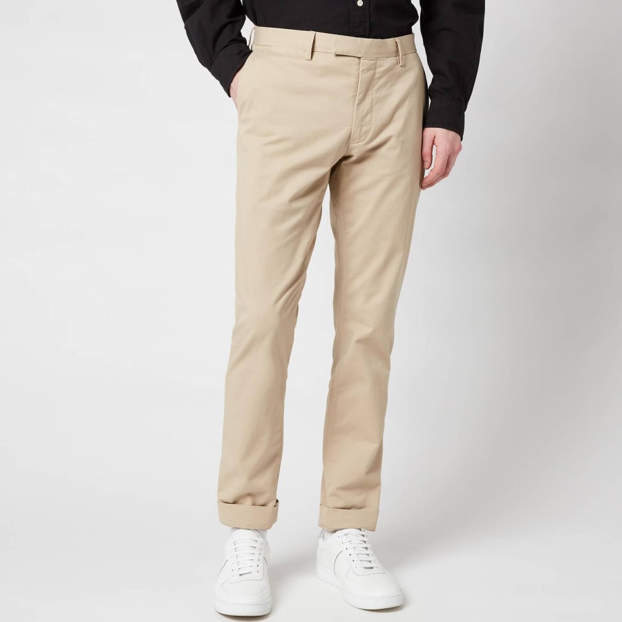 Manner Polo Ralph Lauren Hose | Polo Ralph Lauren Stretch-Chinohose Mit Schmaler Passform Fur Herren Klassisches Khaki