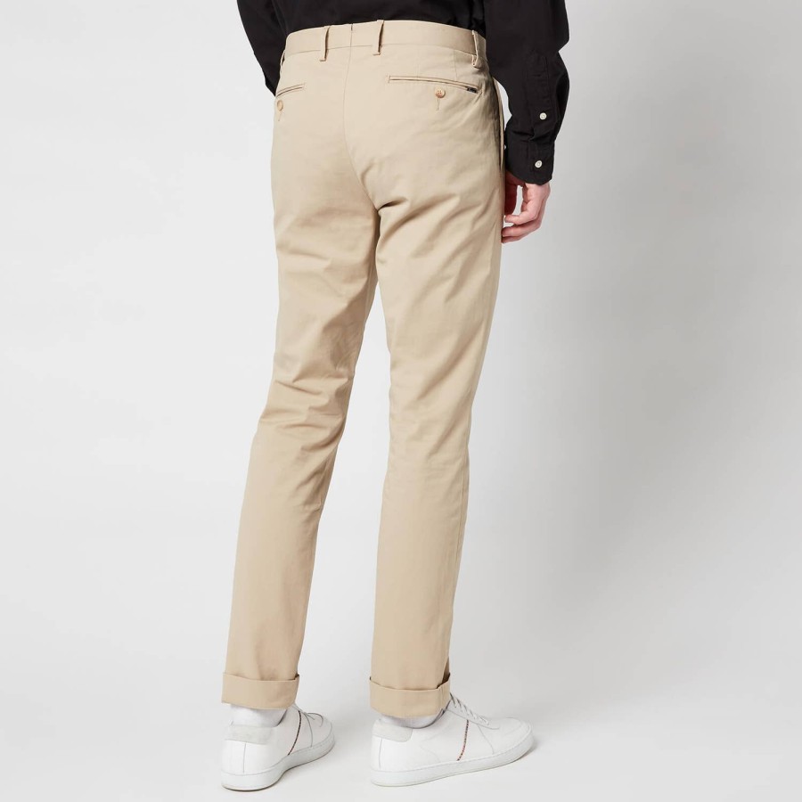 Manner Polo Ralph Lauren Hose | Polo Ralph Lauren Stretch-Chinohose Mit Schmaler Passform Fur Herren Klassisches Khaki