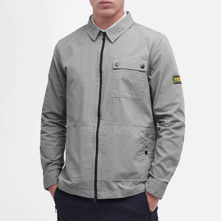 Manner Barbour International Hemden | Barbour International Volt Baumwoll-Canvas-Hemd