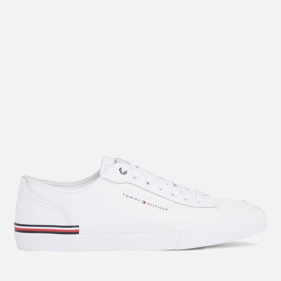 Schuhwerk Tommy Hilfiger Sportschuhe | Tommy Hilfiger Herren-Sneaker Aus Vulkanisiertem Leder Und Kunstleder