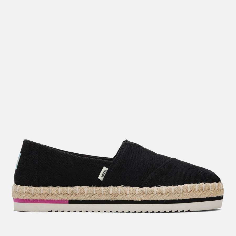 Schuhwerk TOMS Espadrilles | Toms Damen Alpargata Canvas Espadrilles Mit Plateausohle