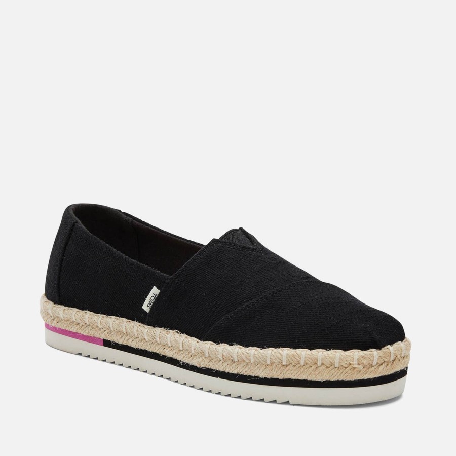 Schuhwerk TOMS Espadrilles | Toms Damen Alpargata Canvas Espadrilles Mit Plateausohle