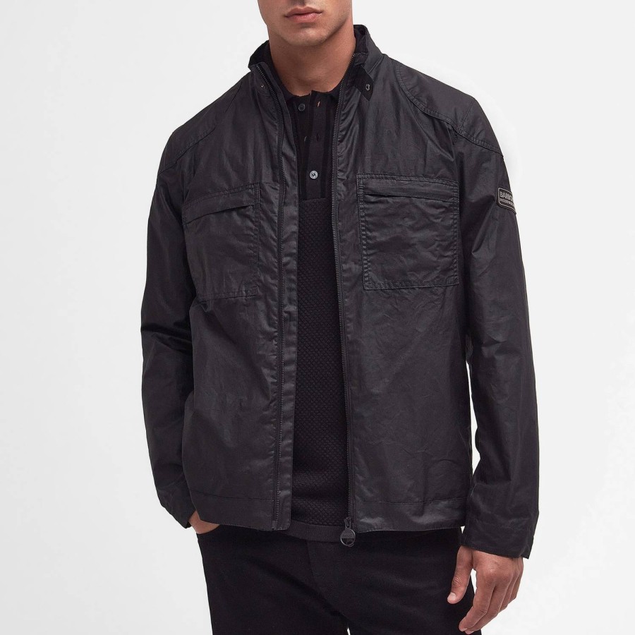 Manner Barbour International Jacken | Barbour International Eastbow Gewachste Baumwolljacke