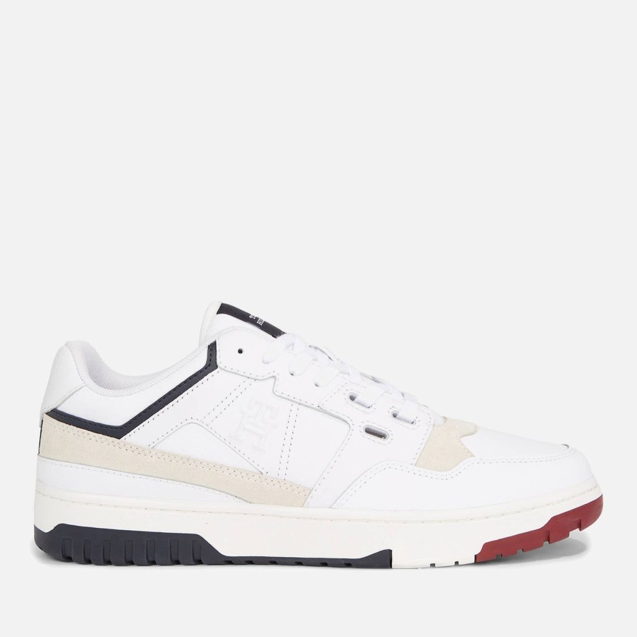 Schuhwerk Tommy Hilfiger Sportschuhe | Tommy Hilfiger Herren-Leder-Basket-Sneaker