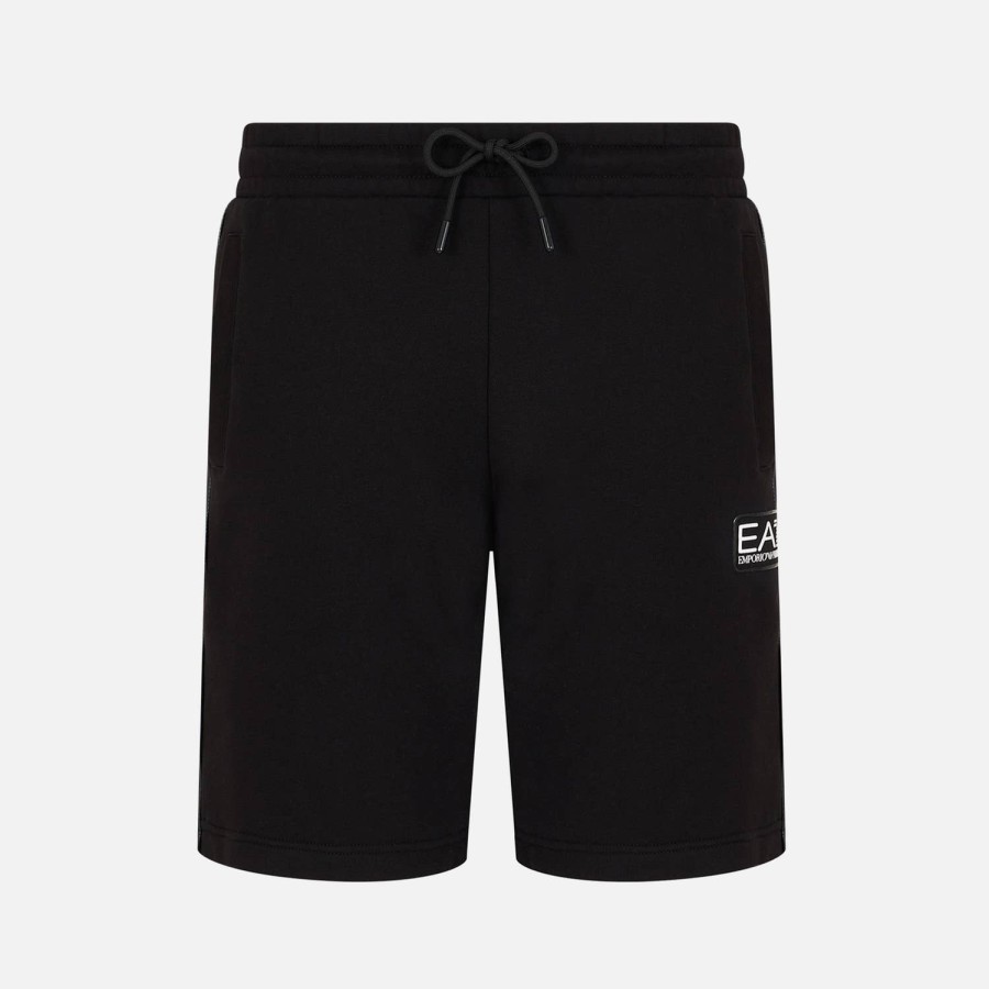 Manner EA7 Kurze Hose | Ea7 Core Id Box Logo Shorts Aus Baumwollmischung