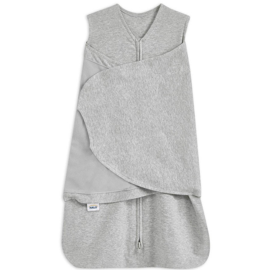 Kind & Baby HEILIGENSCHEIN Kinderzimmereinrichtung | Halo-Schlafsack, 1,5 Tog, 100 % Baumwolle Heather Grey