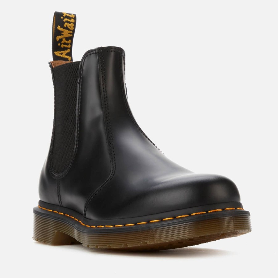 Schuhwerk Dr Martens Stiefel | Dr. Martens 2976 Glattleder-Chelsea-Stiefel Schwarz