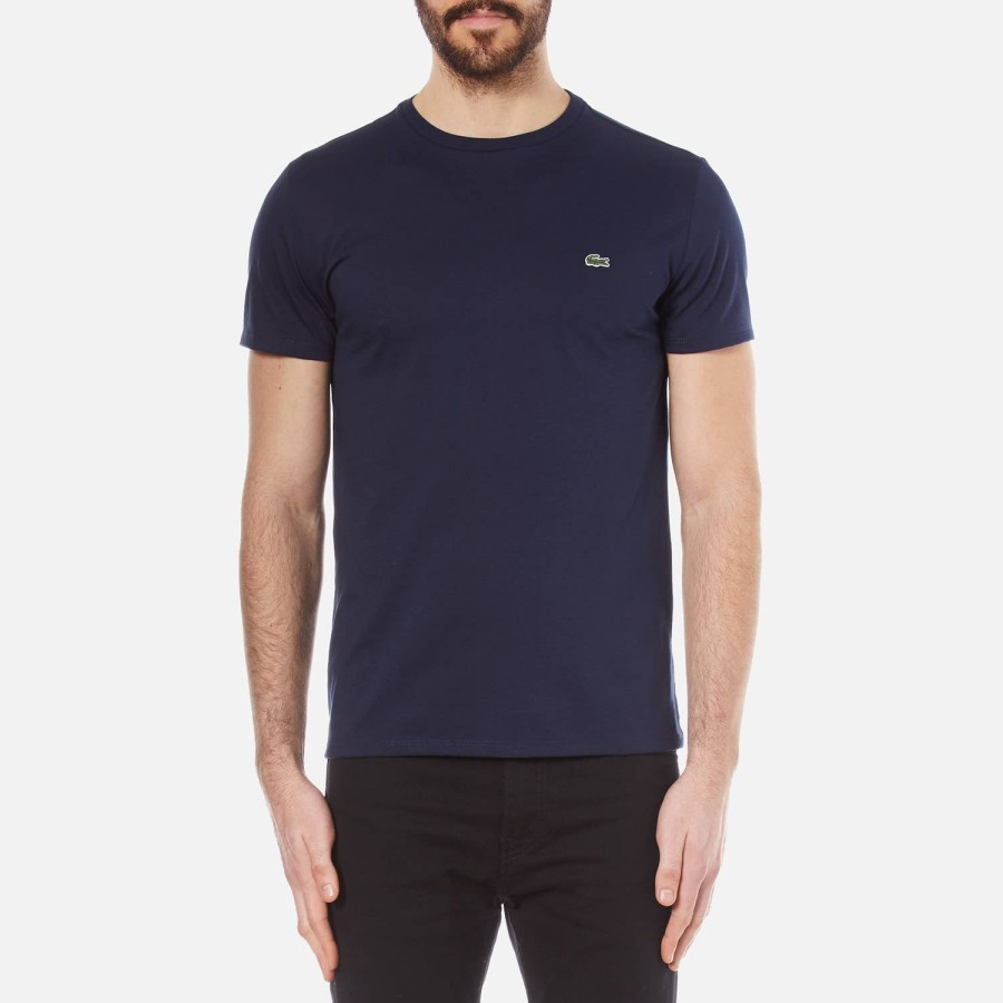 Manner Lacoste T-Shirts | Lacoste Herren-Klassiker-T-Shirt Blau