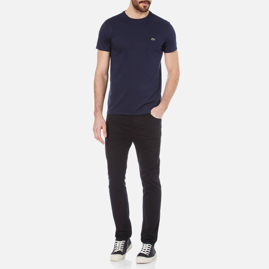 Manner Lacoste T-Shirts | Lacoste Herren-Klassiker-T-Shirt Blau