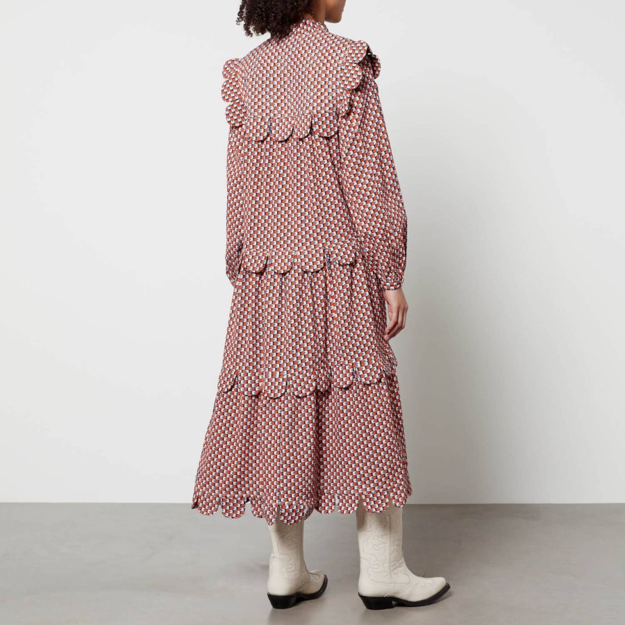 Wehe Stella Nova Kleider | Stella Nova Loan Midikleid Aus Baumwolle Mit Gingham-Karomuster