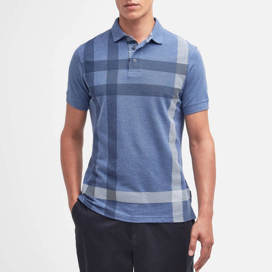 Manner Barbour-Erbe Polo-Shirts | Barbour Heritage Blaine Tartan Baumwoll-Poloshirt