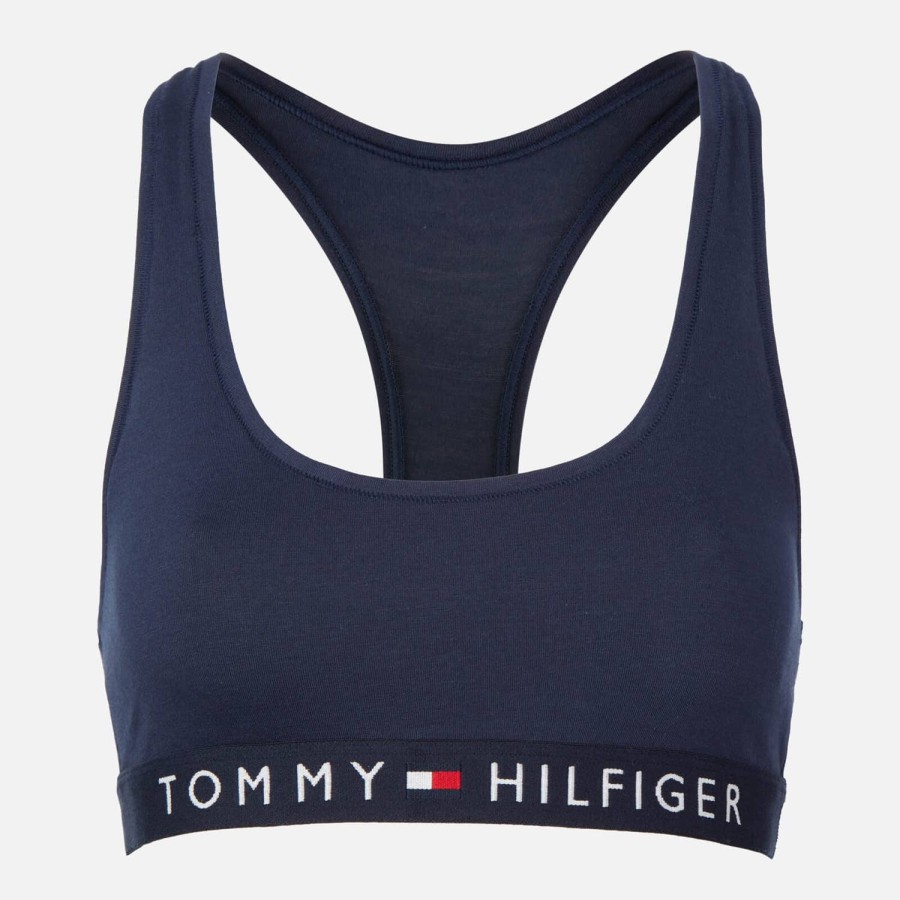 Wehe Tommy Hilfiger Kleidung | Tommy Hilfiger Damen Original Baumwoll-Bralette Marineblauer Blazer