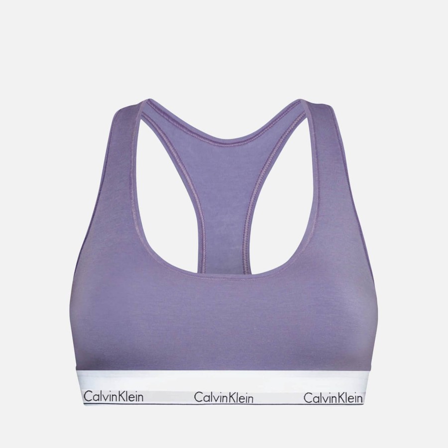 Wehe Calvin Klein Kleidung | Ungefuttertes Bralette Aus Baumwollmischung Von Calvin Klein Unterwasche