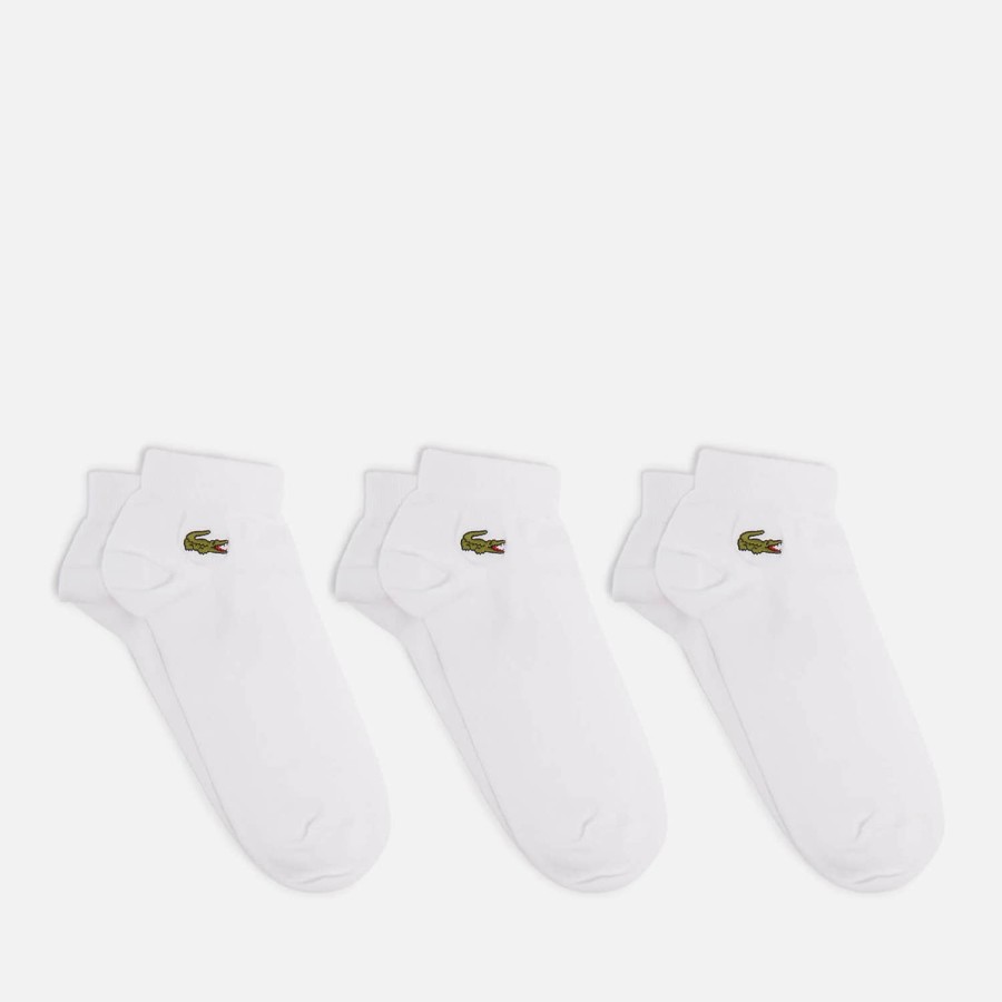 Manner Lacoste Socken Und Unterwasche | Lacoste Socken Aus Baumwollmischung Mit Logo-Stickerei Im Dreierpack