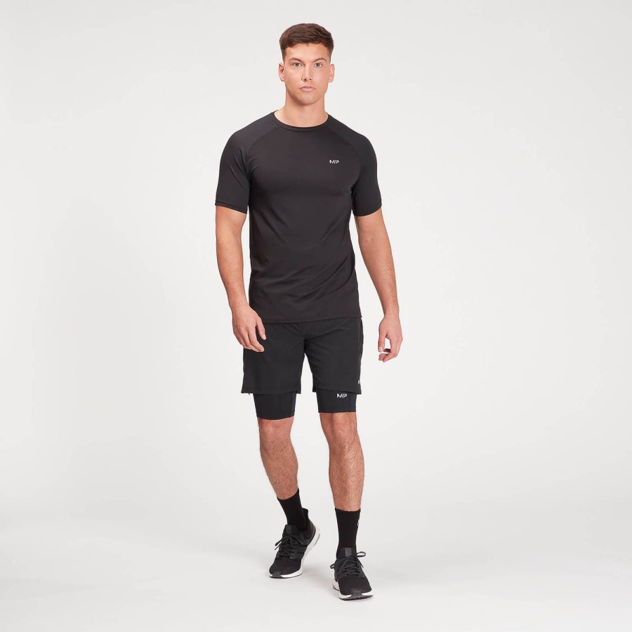 Manner Abgeordneter Kurze Hose | Mp Herren-Trainings-Baselayer-Shorts Schwarz