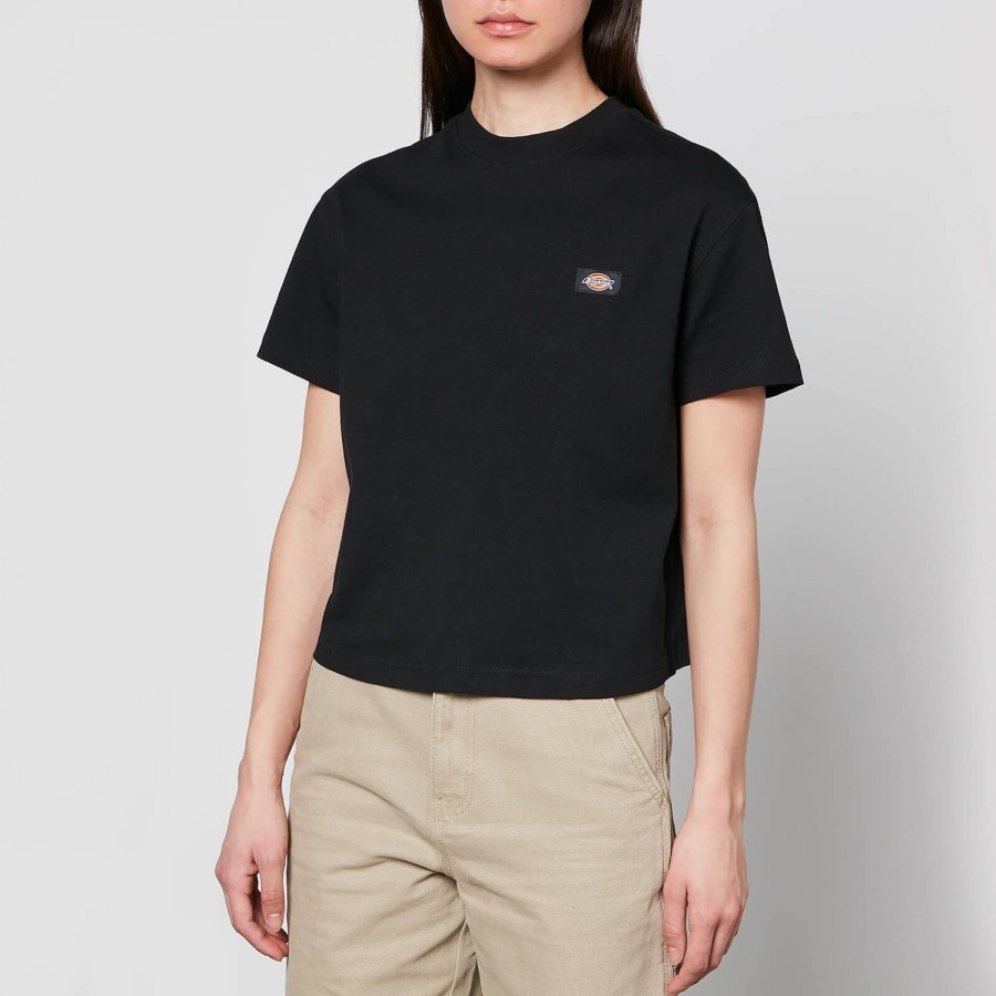 Wehe Dickies Kleidung | Dickies Oakport Boxy Kurzarm-T-Shirt Aus Baumwoll-Jersey