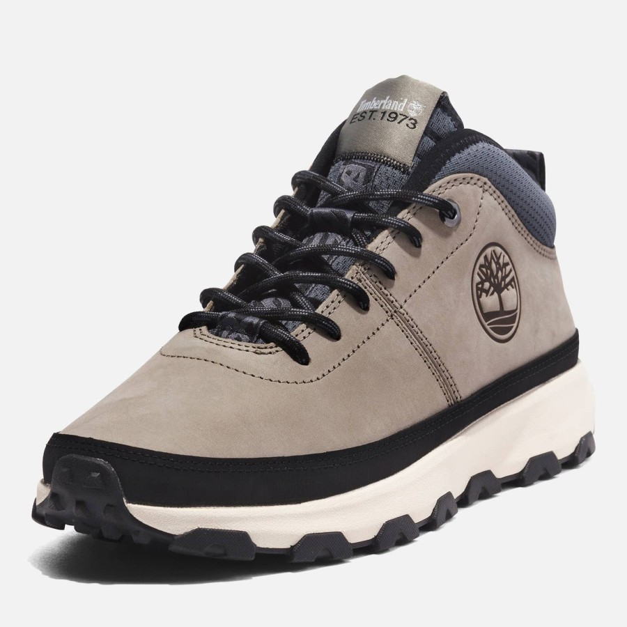 Schuhwerk Timberland Stiefel | Timberland Herren Winsor Trail Mid Stiefel Helltaupe