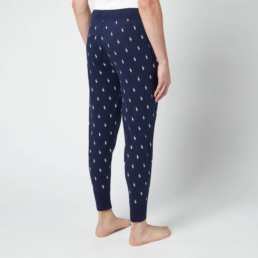 Manner Polo Ralph Lauren Hose | Polo Ralph Lauren Herren-Jogginghose Mit Allover-Print Cruise Navy