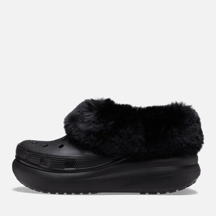 Schuhwerk Crocs Verstopfungen | Crocs Damen Furever Crush Sherpa Croslite Clogs