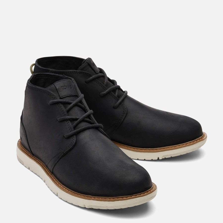 Schuhwerk TOMS Stiefel | Toms Navi Wasserdichte Chukka-Stiefel Fur Herren Schwarz