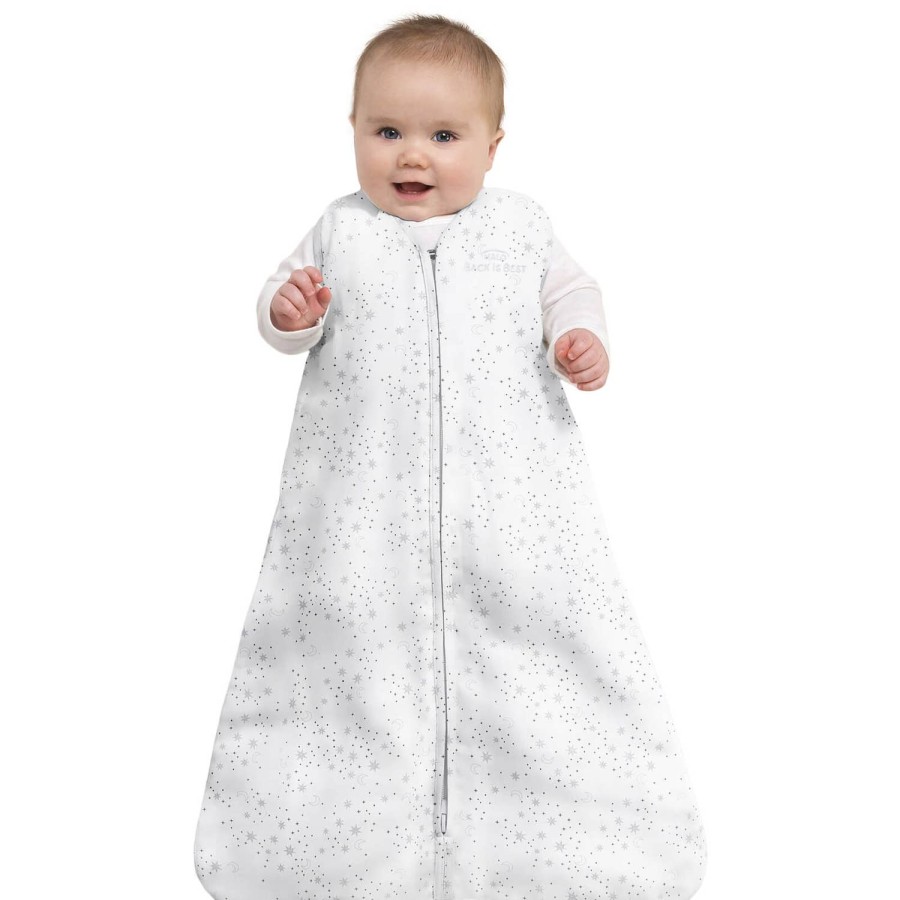 Kind & Baby HEILIGENSCHEIN Schlafen | Halo Sleepsack Schlafsack 0,5 Tog 100 % Baumwolle Midnight Moons