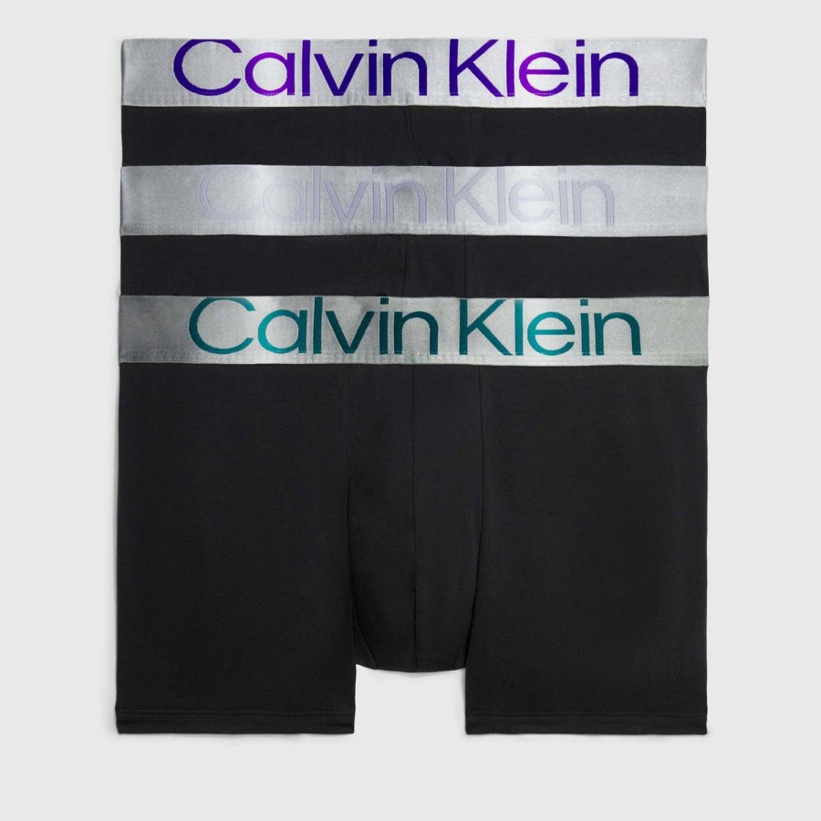 Manner Calvin Klein Loungewear | Calvin Klein 3Er-Pack Boxershorts Aus Stretch-Baumwolle Mit Stahlbund