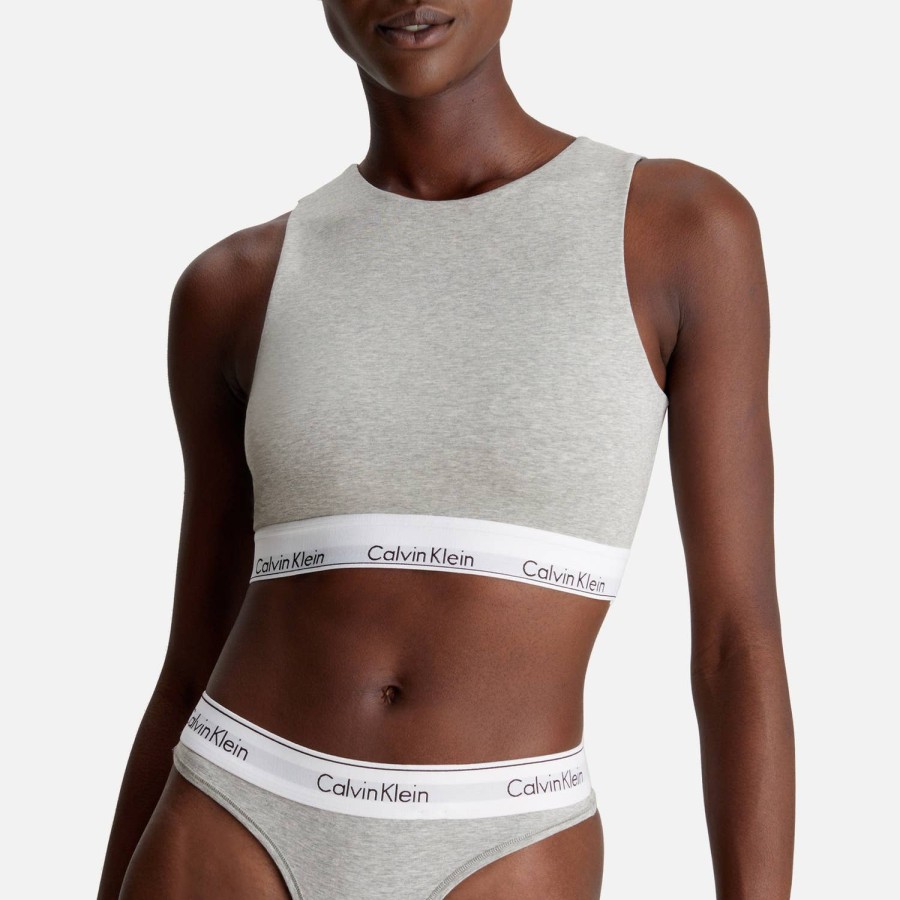 Wehe Calvin Klein Unterwasche Und Nachtwasche | Calvin Klein Modern Stretch-Jersey Ungefuttertes Bralette