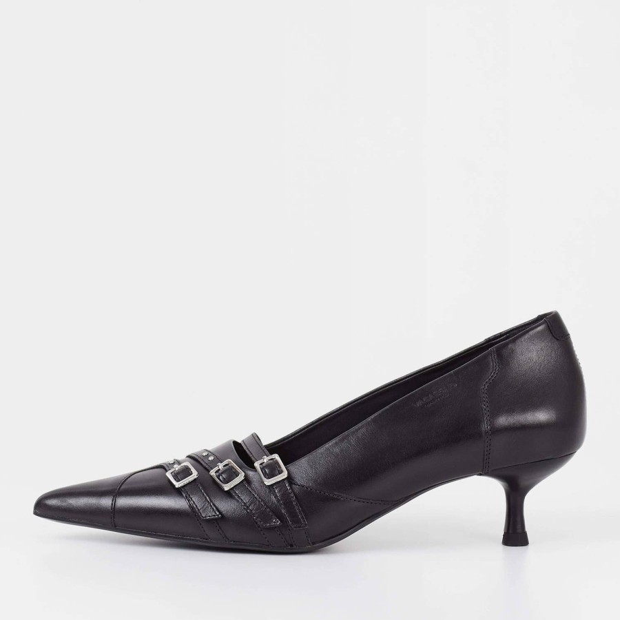 Schuhwerk Vagabund Absatze | Vagabond Damen-Pumps Aus Lykke-Leder Mit Kitten-Absatz