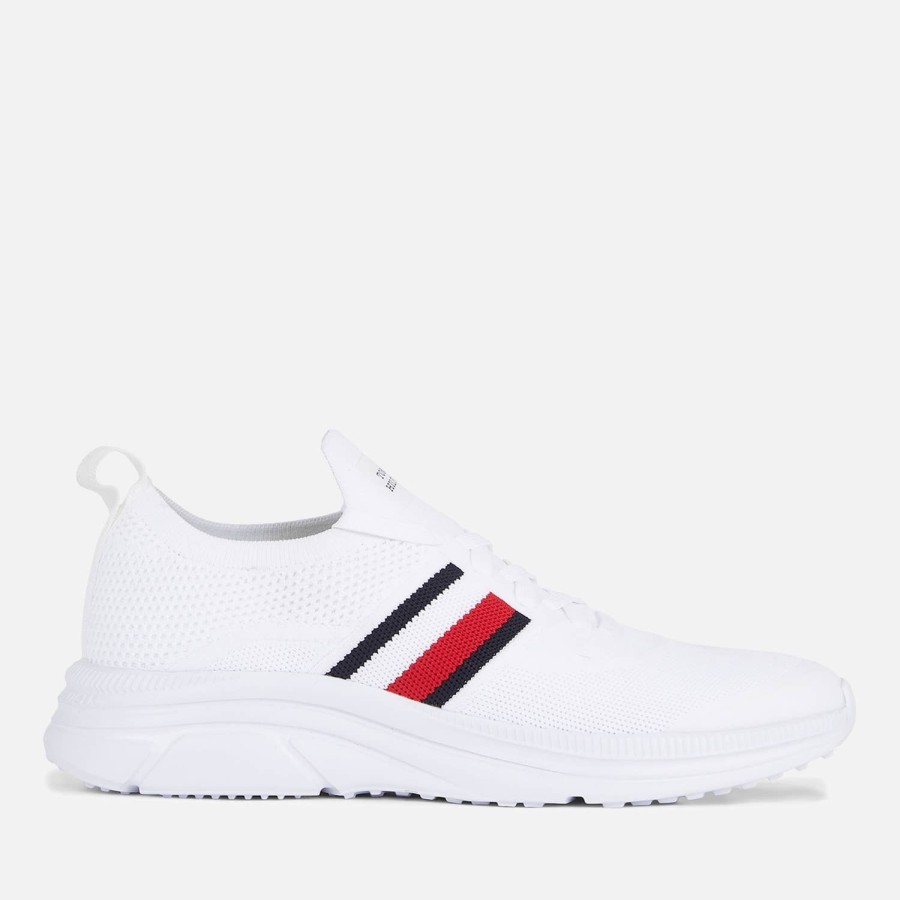 Schuhwerk Tommy Hilfiger Sportschuhe | Tommy Hilfiger Herren-Ledersneaker Im Running-Stil