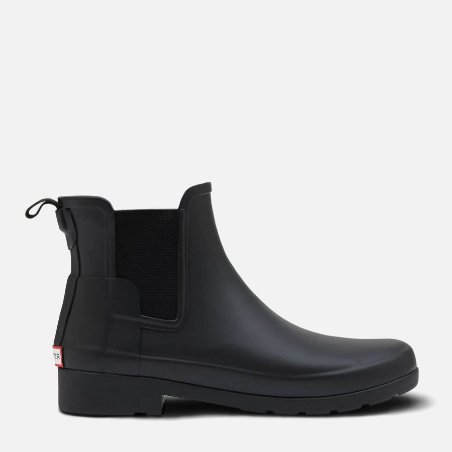 Schuhwerk Jäger Gummistiefel | Hunter Damen Refined Chelsea Boots Schwarz