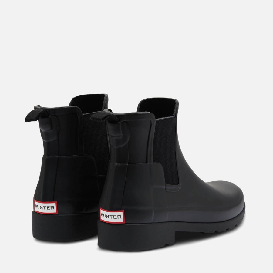 Schuhwerk Jäger Gummistiefel | Hunter Damen Refined Chelsea Boots Schwarz