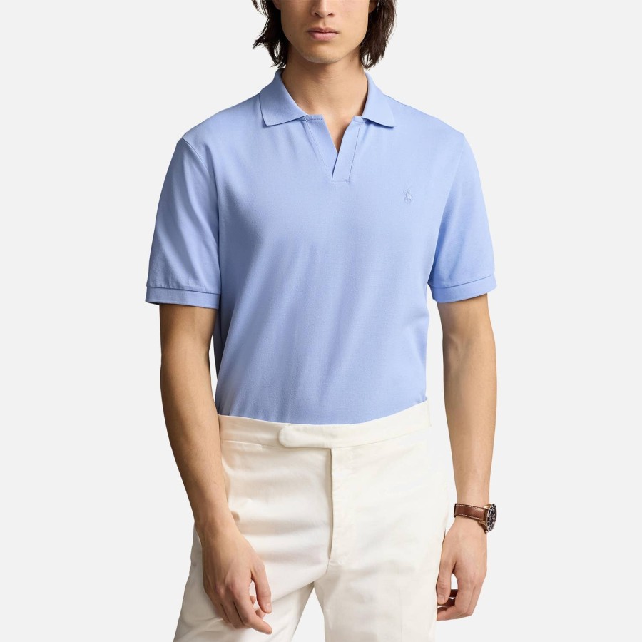 Manner Polo Ralph Lauren Polo-Shirts | Polo Ralph Lauren Poloshirt Aus Baumwoll-Pique Mit Offenem Kragen