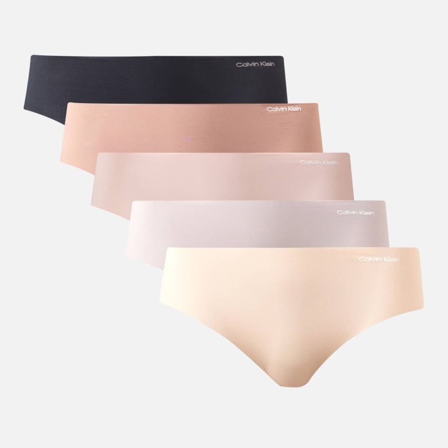 Wehe Calvin Klein Unterwasche Und Nachtwasche | Calvin Klein Invisibles 5Er-Pack Hipster-Slips Aus Nylonmischung