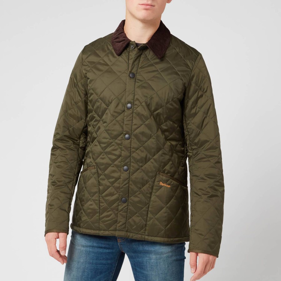 Manner Barbour-Erbe Jacken | Barbour Heritage Herren Liddesdale Steppjacke Oliv