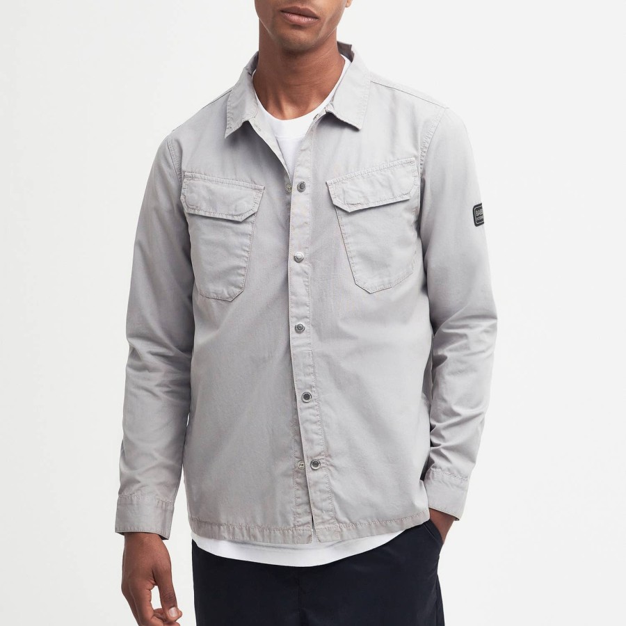 Manner Barbour International Hemden | Barbour International Gear Baumwoll-Overshirt