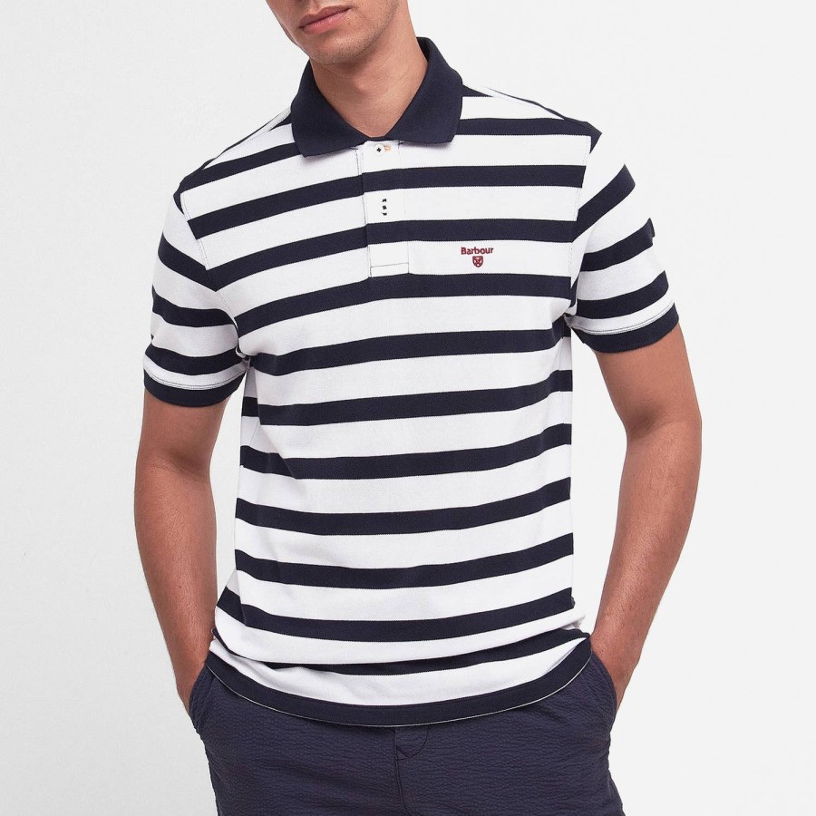 Manner Barbour-Erbe Polo-Shirts | Barbour Heritage Stripe Sport-Poloshirt Aus Baumwolle